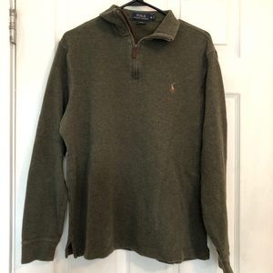 Polo by Ralph Lauren Green Quarter Zip Pullover